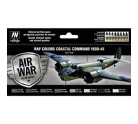 Set De Peintures Raf&faa Coastal Command 39-45 |vallejo|71148| 8x18ml Maquette C