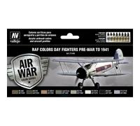 Set De Peintures Raf&faa Day Fight Pre-war-1941 |vallejo|71149| 8x17ml Maquette
