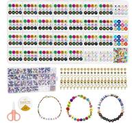 Set De Perles Avec Lettres Pour Créer Des Bracelets 3440 Pcs