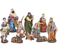Set de personnages de crèche 10 pièces