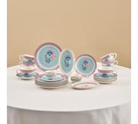 Set de Petit-Déjeuner Karaca Forever Bone Spello 26 Pièces Bleu