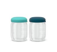 Set de petits pots en verre borosilicaté 180 ml - blue abyss lagoon