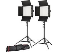 Set de photo/vidéo 2x BRESSER LS-600 38W/5.600LUX + 2x Pied d'éclairage
