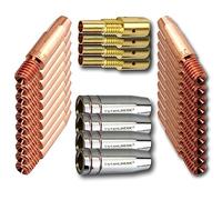 Set de pièces d'usure MIG MAG en aluminium pour torches de soudage AK25/MB25 28 pièces