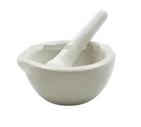 Set de pilons et mortiers Ensemble de mortier et pilon en céramique for la maison, bols broyage for épices cuisine, thés, moulin à ail, poivre, mini moulins herbes(100mm)