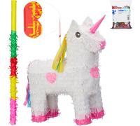 set de pinata 4 pièces relaxdays Set de pinata "Licorne