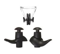 Set de Pince à Nez et Bouchons d Oreilles Natation Professionnelle en Silicone Doux avec Boîte Rangement Respirante Protection Ergonomique des pour Adultes