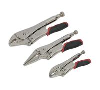 Set De Pince À Verrouillage Sealey 3 Pièces Libération Rapide AK6863