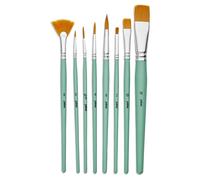 Set De Pinceaux Assortis Pour Peinture Acrylique Liquide Pebeo 8 Pièces