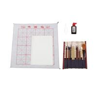 Set de Pinceaux de Calligraphie Traditionnelle en Bois pour Pratique | Contrôle de L’encre, Pointe Fine sans Séparation, Manche Mince Poli, pour Artistes Amateurs et Étudiants