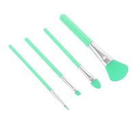 Set de Pinceaux de Maquillage en Silicone pour Visage, Vert Clair