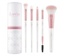Set de pinceaux de maquillage Luvia, Daily Selection Set, Pinceaux pour le visage et les yeux, 5 pinceaux cosmétiques véganes, Pinceaux de maquillage
