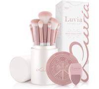 Set De Pinceaux De Maquillage Luvia, Prime Vegan Pro - Candy, 7 Pinceaux De Maquillage Avec Rangement Pour Pinceaux, Éponge Blender & Tapis De Nettoyage Pour Pinceaux Cosmétiques