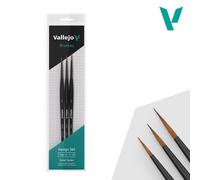 Set De Pinceaux Detail - Definition Set 0-1-2 |vallejo|b02991| Maquette Char Pro