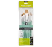 Pébéo Pinceaux assortis – 8 pinceaux en polyamide doré