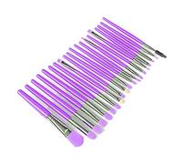 Set de pinceaux maquillage 20 pièces Fondation Cils Fards à paupières lèvres Brosses douces pour Sourcils Liner Poudre Blending Léger Portable Kit complet usage quotidien Voyage Débutants Utilisateurs