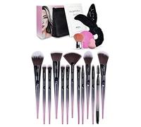 Set de Pinceaux Maquillage Professionnels 18pcs MYL-Or Rose avec Éponge Blender Bandeau et Pochette-Kit Visage & Yeux pour Fond de Teint Poudre Fard à Paupières Eyeliner-Poils Doux Vegan Cruelty Free