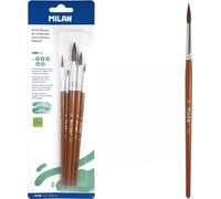 Set de pinceaux professionnels 0,4,6,8,12 - Série 101 BWM 10461 MILAN dans un élégant blister - idéal pour les artistes et les passionnés de peinture !