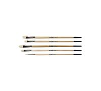 Set de pinceaux - ROYAL TALENS - 5 pièces - Soies de porc - Idéal pour peinture à l'huile et acrylique