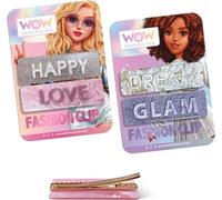 Set de pinces à cheveux WOW generation avec message, assortiment