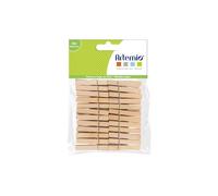 Set de pinces à linge - ARTEMIO - 48 pcs - Bois - Dimensions 4.8x0.7 cm - Décoration scrapbooking