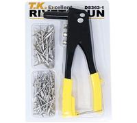 Set de pinces à rivets - T.K.EXCELLENT - Noir - 150 rivets - Aluminium - Haute qualité