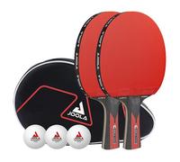 Set de Ping-Pong - JOOLA - Duo Carbon - Raquettes en Carbone - 3 Balles - Mixte Adultes