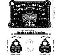 Set de Planche de Divination de Radiesthésie Pendule avec Améthyste, Planche d'esprit en Bois Tableau Parlant avec Planchette et Instructions Détaillées pour Pendule Fête d'anniversaire