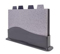 Set de planches à découper 5 pièces 4 planches de cuisine et support plastique