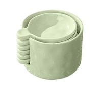 Set de Plateau à Sauce et Support - Bol Trempette avec Boîte de Rangement - Mini Assiette Céramique pour Cuisine, Apéritif, Fruits et Condiments