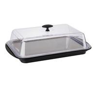 APS Thermo-Set 5-piece - Ensemble de plateau de haute qualité composé d'un bol robuste, d'un plateau en acier inoxydable, de deux batteries de refroidissement et d'un bonnet de fraîcheur, noir