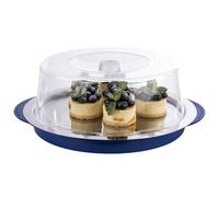 Set de plateau réfrigérant, rond, noir/transparent