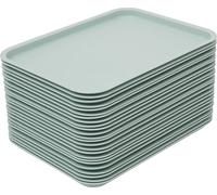 Set de plateaux de service durable, surface antidérapante, matériau résistant à la chaleur, design empilable