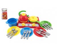 Set de plats avec cuiseur en plastique 22x16cm avec accessoires