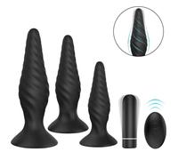 Set de plug anal + vibromasseur et télécommande
