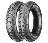 SET DE PNEUS BRIDGESTONE 110/80-10 58J + 130/70-10 52J ML50