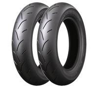 SET DE PNEUS BRIDGESTONE 120/80-12 55J + 100/90-12 49J BATTLAX BT601