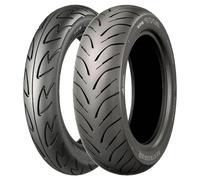 SET DE PNEUS BRIDGESTONE 120/80-12 65J HOOP B01 + 150/70-14 66S HOOP B02 PRO