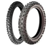 SET DE PNEUS BRIDGESTONE 70/100-17 MOTOCROSS M203 + 80/100-12 MOTOCROSS M404