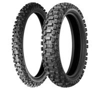 SET DE PNEUS BRIDGESTONE 70/100-17 MOTOCROSS M203 + 90/100-14 MOTOCROSS M204