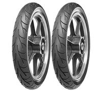SET DE PNEUS CONTINENTAL 3.00 -21 51H + 130/90-17 68V GO