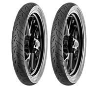SET DE PNEUS CONTINENTAL 80/100-18 47P + 3.00-18 52P STREET