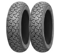 SET DE PNEUS DELI TYRE 100/90-10 56J + 3.50-10 59J SC-111