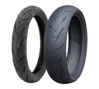 SET DE PNEUS DELI TYRE 110/70-17 54H + 150/60-17 66H RAZOR XP