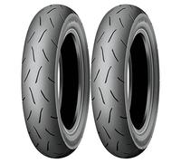 SET DE PNEUS DUNLOP 100/90-12 49J TT93 GP DOT 2021 + 120/70-12 51L TT93 GP