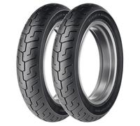 SET DE PNEUS DUNLOP 100/90-19 51V + 160/70-17 73V K591 H.D.