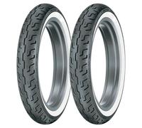 SET DE PNEUS DUNLOP 100/90-19 57H + 150/80-16 71H D401 WWW H.D.