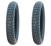 SET DE PNEUS DUNLOP 100/90-19 57T + 130/80-17 65T TRAILMAX