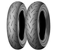SET DE PNEUS DUNLOP 120/70-12 51L + 130/70-12 62L TT93 GP