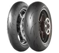 SET DE PNEUS DUNLOP 120/70-17 GP RACER D212 M DOT22 + 180/55-17 GP RACER D212 E